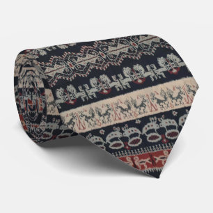 Gravata Weavings tribais indonésios Indonésia de matéri