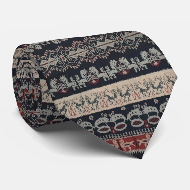 Gravata Weavings tribais indonésios Indonésia de matérias (Rolled)