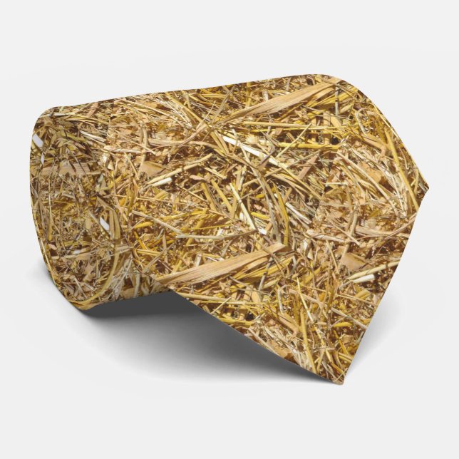 Gravata Western Bale Of Hay Impressão Necktie (Rolled)