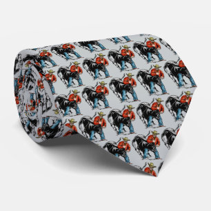 Gravata Western Rodeo Cowboy Steer Luta Necktie