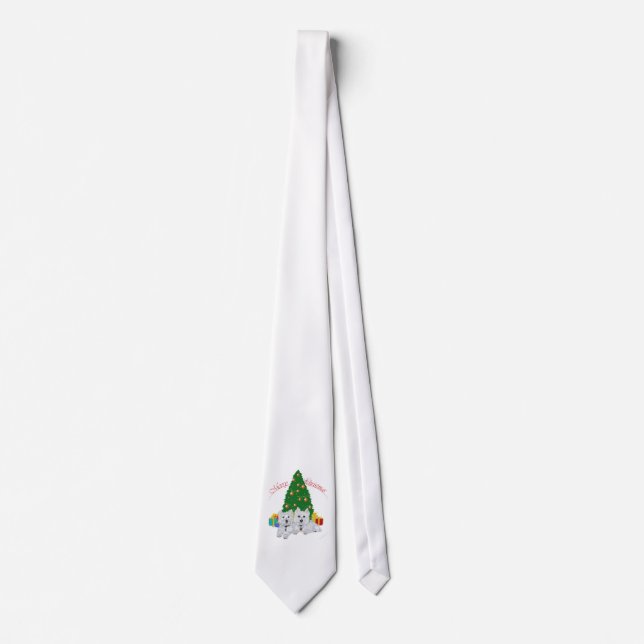 Gravata Westies pela Árvore de Natal (Frente)