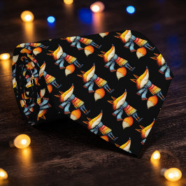 Gravata Whimsical Fox Custom Necktie Tie