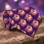 Gravata Whimsical Pig Custom Necktie Tie<br><div class="desc">A unique and eye-catching necktie featuring a charming pig design. Perfect for adding a touch of personality and fun to any outfit. Ideal for those who appreciate quirky,  one-of-a-kind accessories.</div>