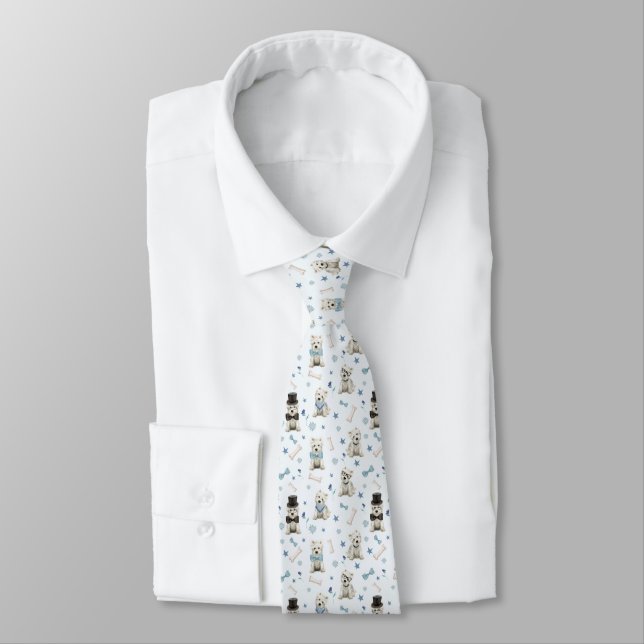 Gravata White Westis com Acessórios Whimsical (Amarrado)