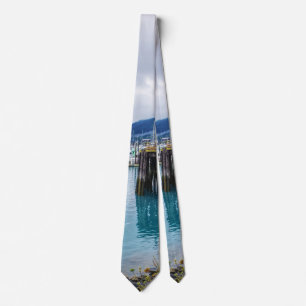 Gravata Whittier Alaska Harbor Neck Tie