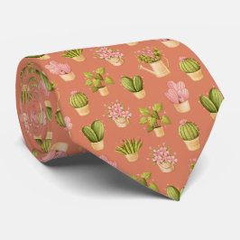 Gravata Wild Cactus Pattern
