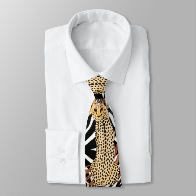 Gravata Wild Cheetah Neck Tie (Amarrado)