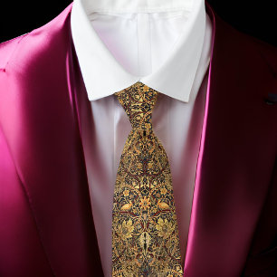 Gravata William * Morris BullersMadeira 1889 Dourado Casta