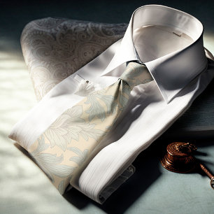 Gravata William Morris Chrysanthemum Pattern Neck Tie