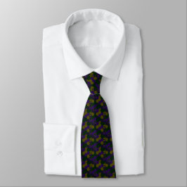 Gravata William Morris Dark Hex Mesh Satin Necktie