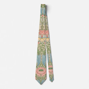 Gravata William Morris Flor de Murta Floral Botânico