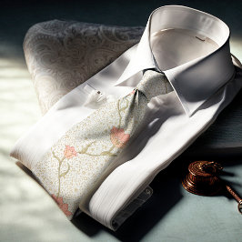 Gravata William Morris Garden Tulip Floral Patterno