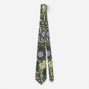 Gravata William Morris Seaweed Pattern Floral Vintage Art