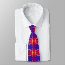 Gravata Wing It Pattern Neon Layered Abstract Design