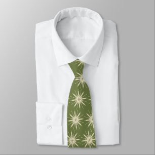 Gravata Wispy Snowflake Foulard OLive