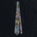 Gravata Wisteria (metade direita) por Claude Monet<br><div class="desc">Wisteria (metade direita) (1917-1920), de Claude Monet, é uma pintura impressionista de arte natural que apresenta a metade direita de uma pintura floral estática de vida maior. Parte de uma série de pinturas de flores de wisteria que Monet pintou na primavera de seus jardins em Giverny, França. Sobre o artista:...</div>