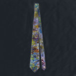 Gravata Wisteria (metade direita) por Claude Monet<br><div class="desc">Wisteria (metade direita) (1917-1920), de Claude Monet, é uma pintura impressionista de arte natural que apresenta a metade direita de uma pintura floral estática de vida maior. Parte de uma série de pinturas de flores de wisteria que Monet pintou na primavera de seus jardins em Giverny, França. Sobre o artista:...</div>