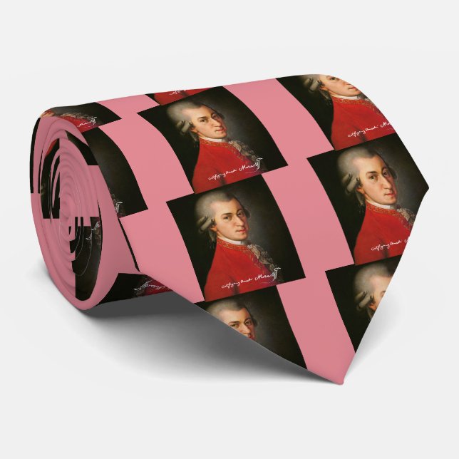 Gravata Wolfgang amadeus mozart (Rolled)