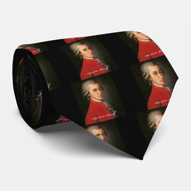 Gravata Wolfgang amadeus mozart (Rolled)
