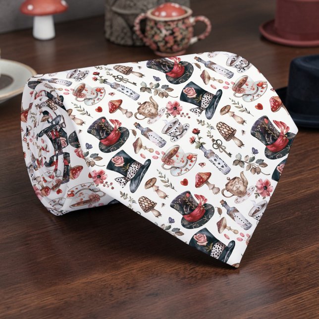 Gravata Wonderland Classic Pattern Necktie Tie (Criador carregado)