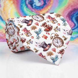 Gravata Wonderland Classic Pattern Necktie Tie