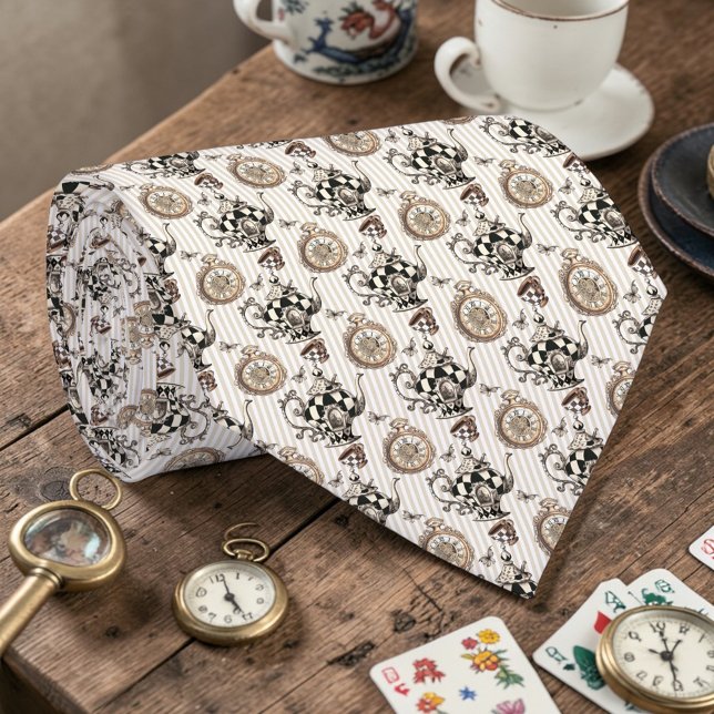 Gravata Wonderland Classic Pattern Necktie Tie (Criador carregado)