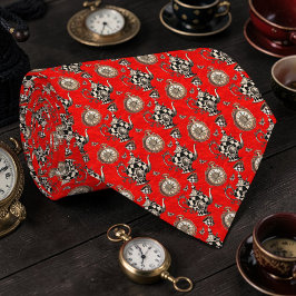 Gravata Wonderland Classic Teapot Pattern Necktie Tie