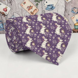 Gravata Wonderland Lilac Classic Pattern