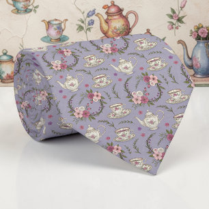 Gravata Wonderland Lilac Classic Pattern