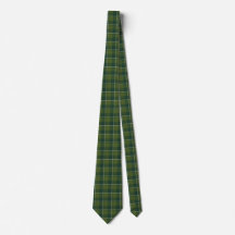 Woodland and Evergreen Plaid Neck Tie