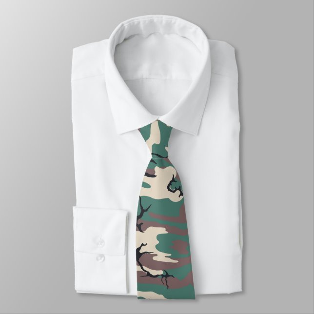 Gravata Woodland Camo (Amarrado)