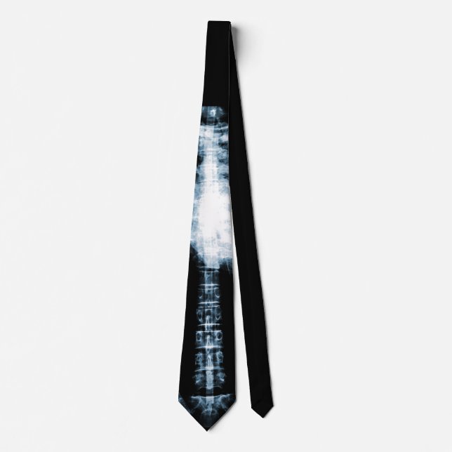 Gravata X-Ray Skeleton Ribs & Spine (Frente)