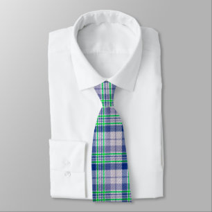 Gravata Xadrez Azul com Torneira Verde