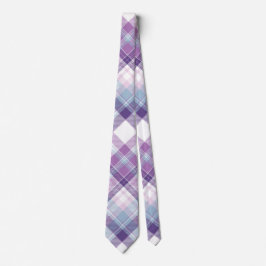 Gravata Xadrez azul e roxa