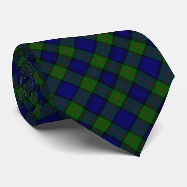 Gravata Xadrez azul-tartan Murray (Rolled)