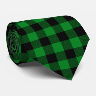 Gravata Xadrez Búfalo Verde Kelly