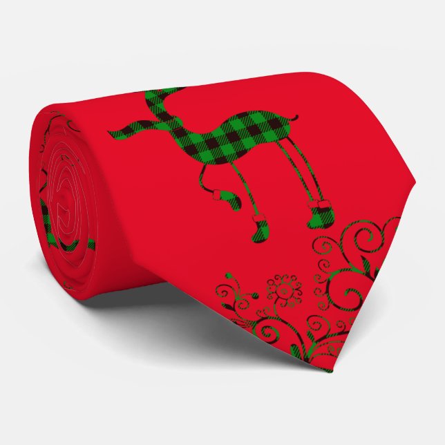 Gravata Xadrez Buffalo de Natal Deer Thunder_Cove (Rolled)