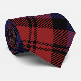 Gravata Xadrez Clan MacLachlan Purple Red Check Tartan