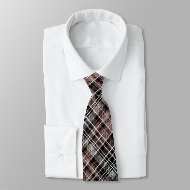 Gravata Xadrez Clássico Tartan   (Amarrado)