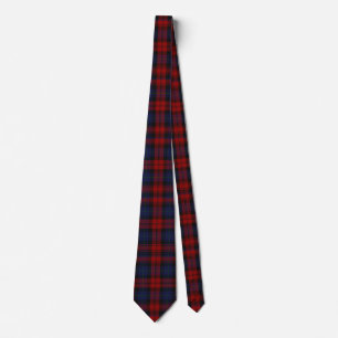 Gravata Xadrez de MacLachlan Red e Blue Tartan