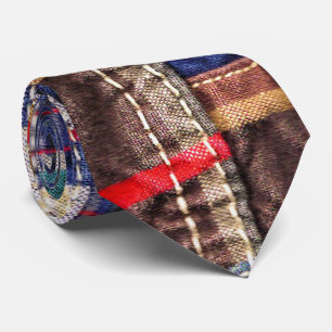 Gravata Xadrez de patch / Tartan