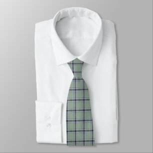 Gravata Xadrez de Tecido Escocês Highland Sage Escocês