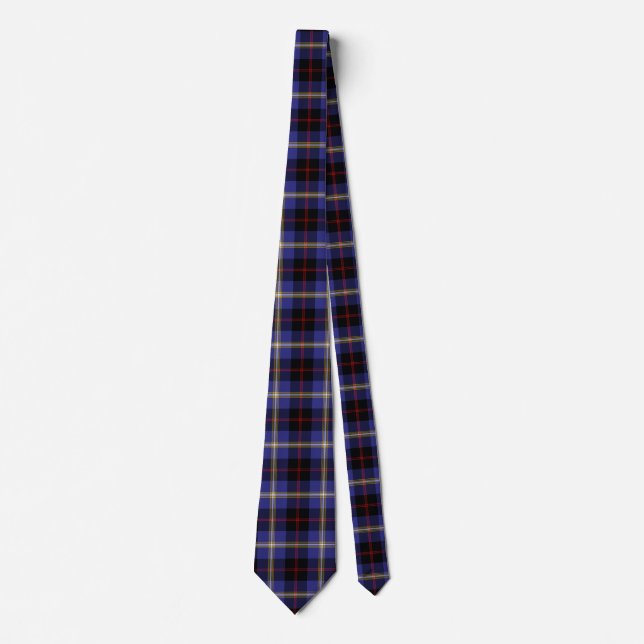 Gravata Xadrez do Scottish Clan Hill Tartan (Frente)