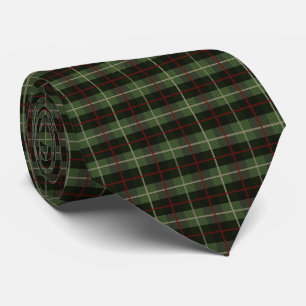 Gravata Xadrez Escocês Vermelho Verde Preto Masculino