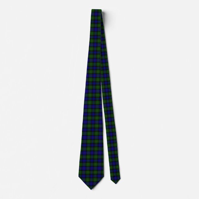 Gravata Xadrez escocesa Clan Bonner Tartan (Frente)