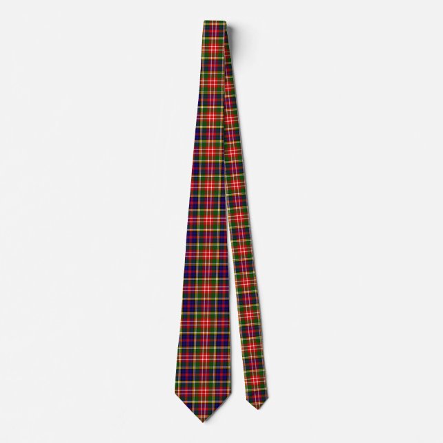 Gravata Xadrez Escocesa Clan Christie Tartan (Frente)
