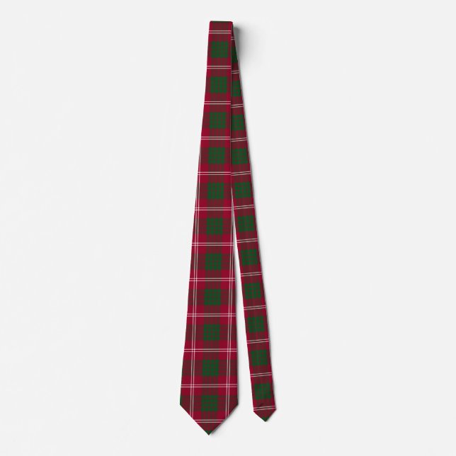Gravata Xadrez escocesa Clan Crawford Tartan (Frente)