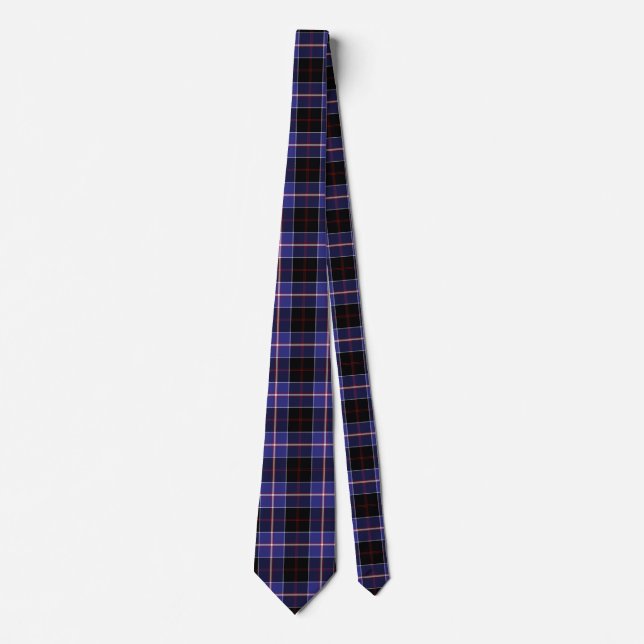Gravata Xadrez Escocesa Clan Dunlap Tartan (Frente)