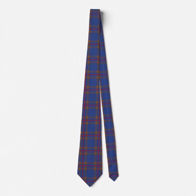 Gravata Xadrez Escocesa Clan Elliot Tartan (Frente)