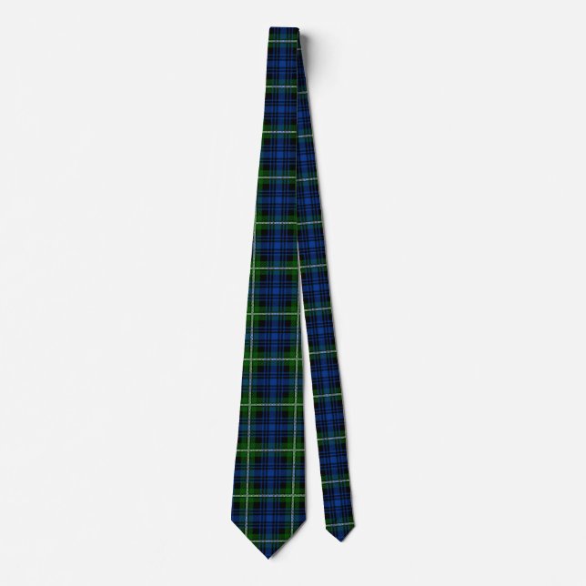 Gravata Xadrez Escocesa Clan Forbes Tartan (Frente)